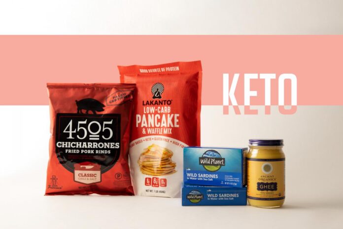 Dažādi keto diētas produkti