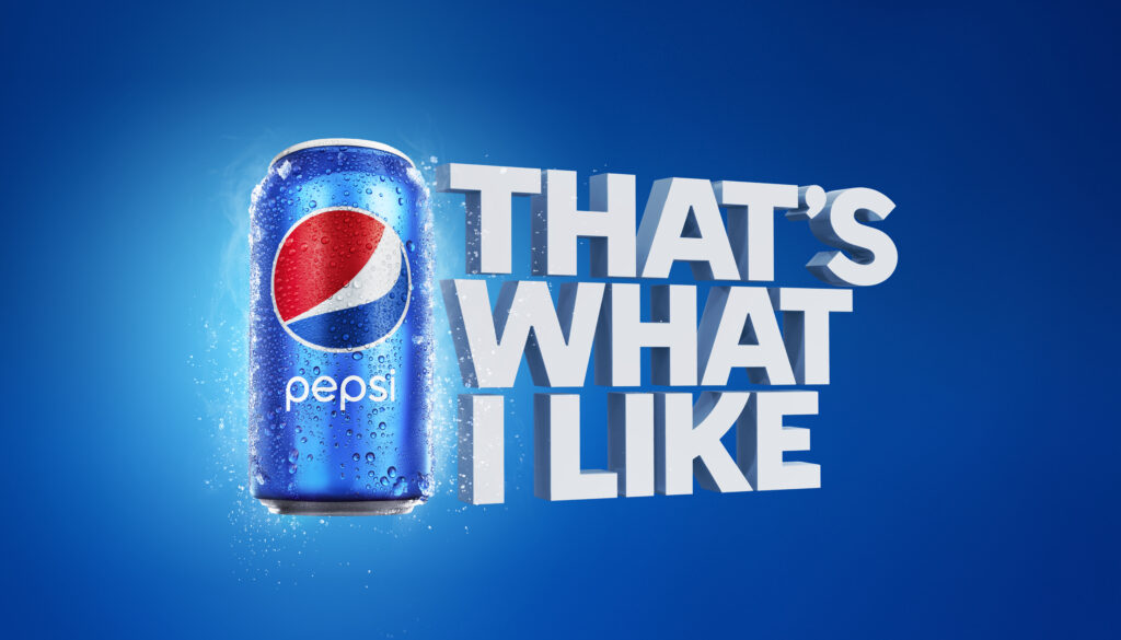 Spilgtra, populāra ''Pepsi'' reklāma ar uzrakstu:''Thats what I like''.