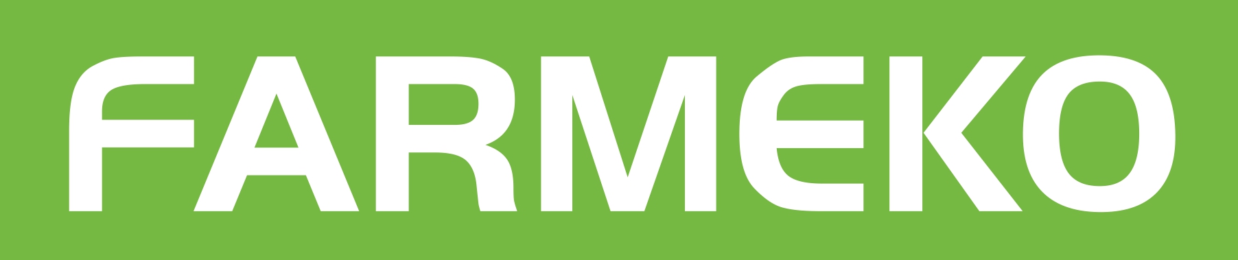 Farmeko logo uz zaļa fona