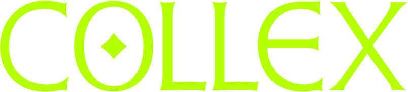 Coolex logo horizontāls neona zaļā krāsā