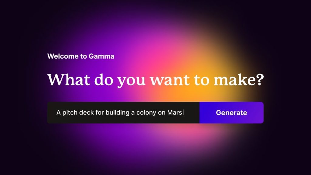 Māklīgā intelekta platforma Gamma