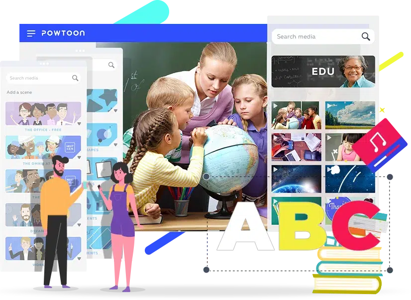 Powtoon mācību prezentēšanas taisīšanas platforma.