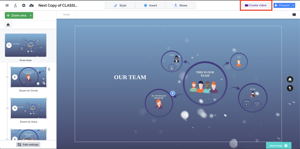Prezi prezentāciju veidošanas rīks