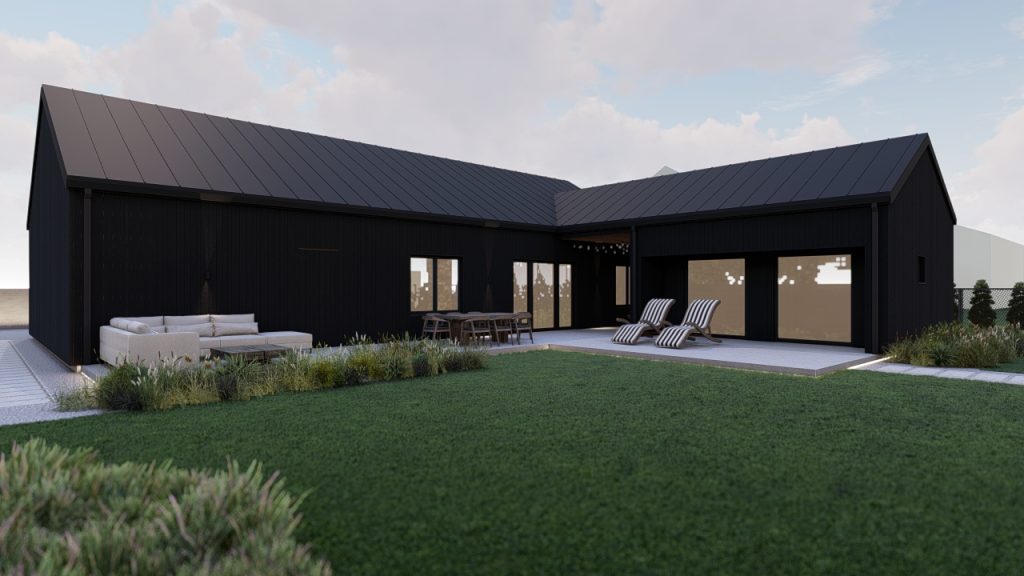 TikTok māja no aizmugures