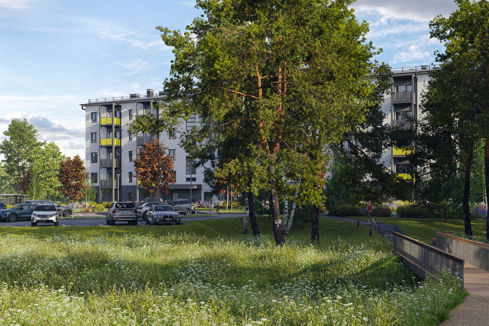 Dreilinga mājas projekta ēkas teritorija