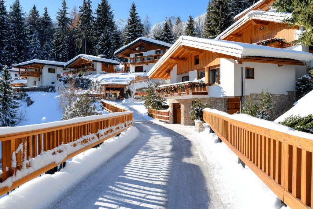 Mazas koka mājiņas Bergamo kalnos