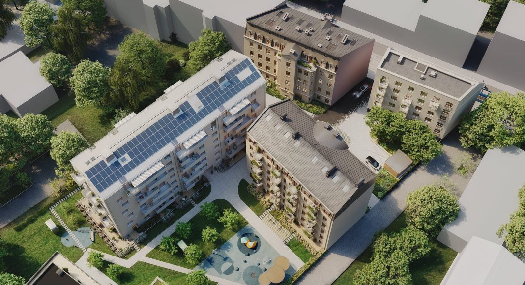 Panorāmas skats uz Pētersalas projektu