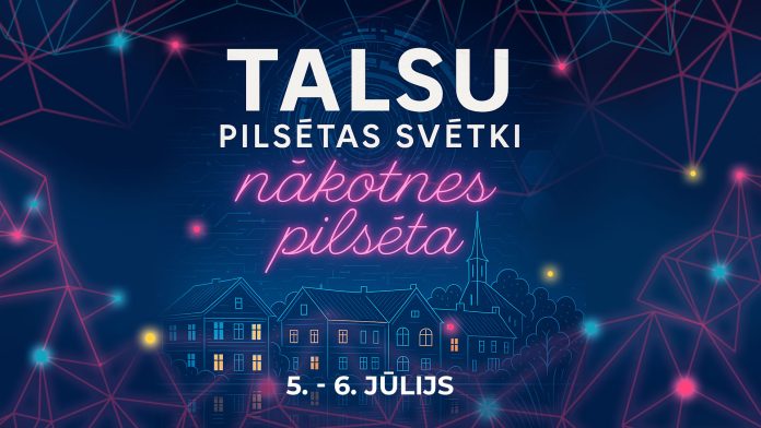 Talsu pilsētas svētku plakāts.