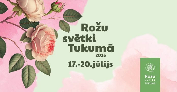 Tukuma rožu svētki plakāts.
