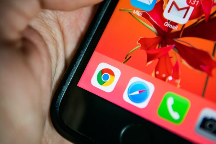 Chrome aplikācija telefonā