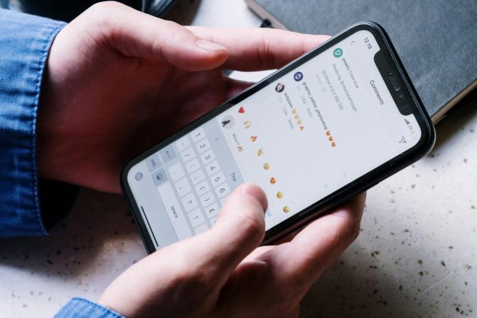 Instagram komentāru sadaļa