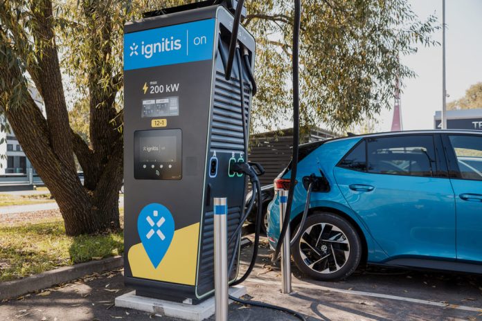 Ignitis on elektroauto uzlādes stacija