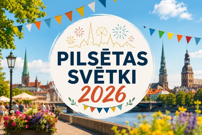 Pilsētas Svētku Vasarīgs Plakāts