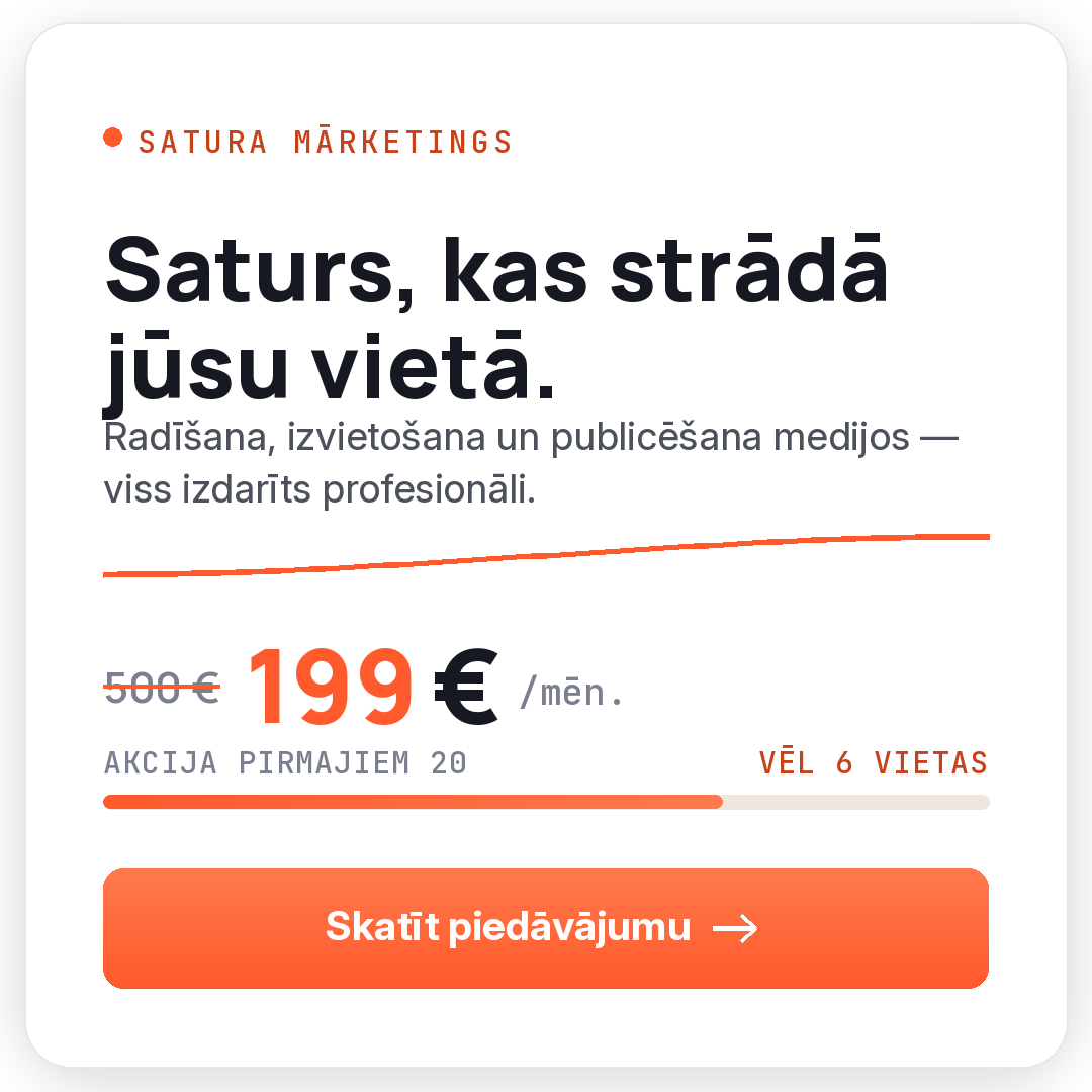 Satura mārketings — piedāvājums