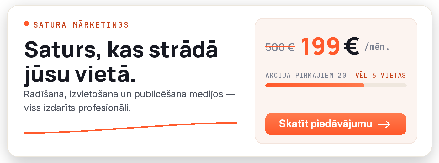 Satura mārketings — piedāvājums